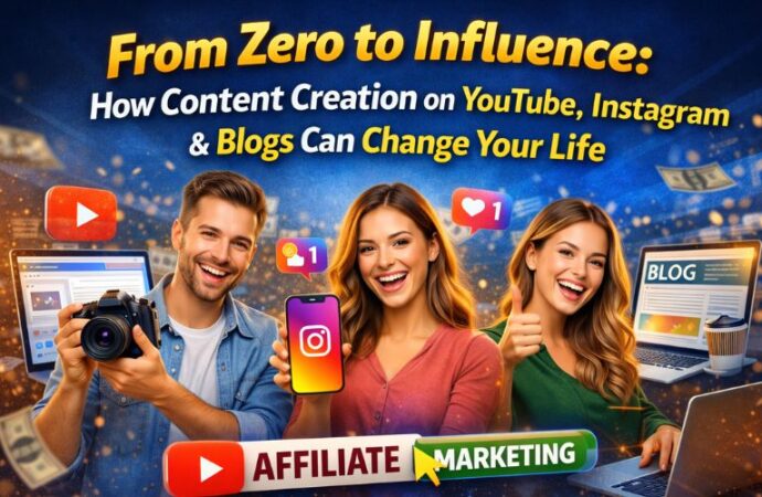 From Zero to Influence: How Content Creation on YouTube, Instagram & Blogs Can Change Your Life